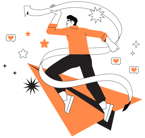Influenceur des médias sociaux  Illustration