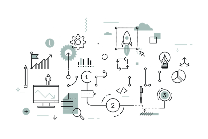 Infografía creativa  Ilustración