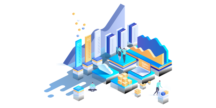 Infografías de datos  Ilustración