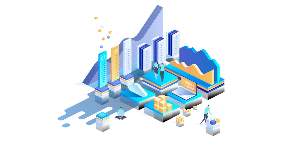 Infografías de datos  Ilustración