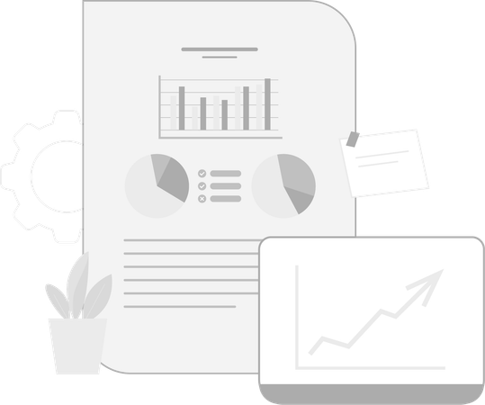 Infographic Chart and Business data  Illustration