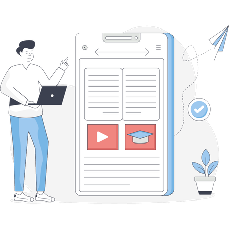 Infographic illustrating steps to create a mobile app for business featuring design development and launch phases  Illustration