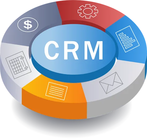 Infographie CRM  Illustration