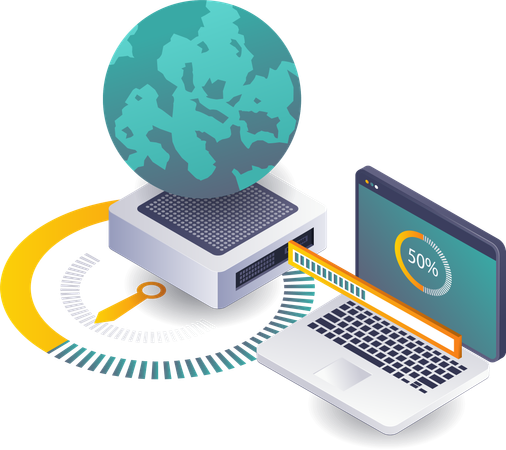 Información sobre la actualización del análisis global del servidor de datos  Ilustración