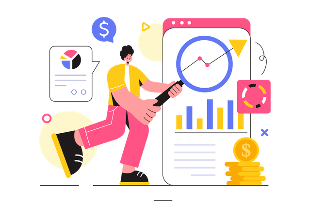 Informações de negócios  Ilustração
