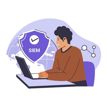 Informações de segurança e gerenciamento de eventos  Ilustração