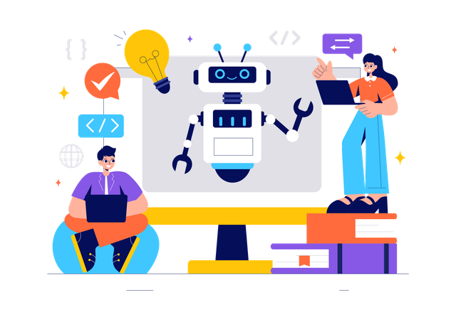 Informatics Logistics Software  Illustration