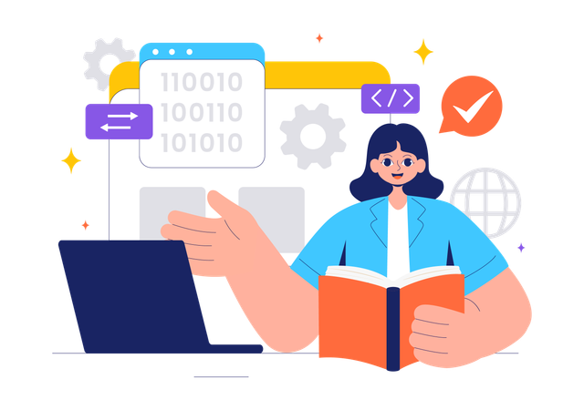 Informatics Logistics Software  Illustration