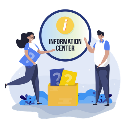 Information center  Illustration