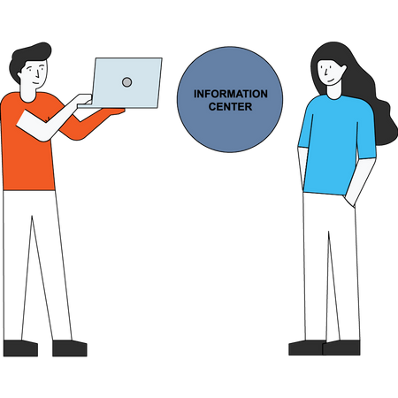 Information center  Illustration