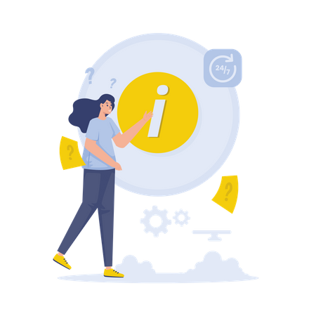 Information center  Illustration