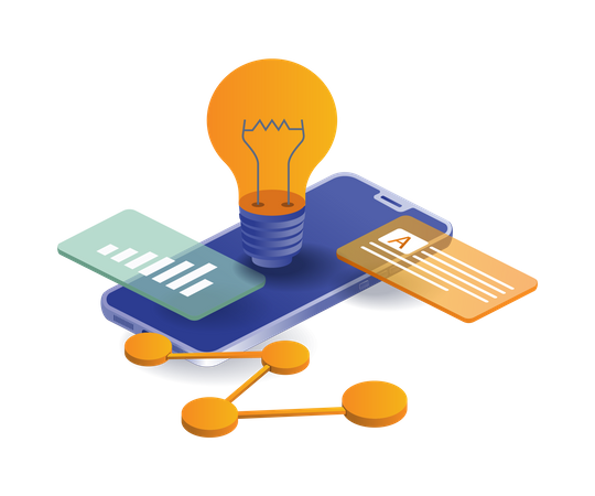 Information on smartphone data analysis ideas  Illustration