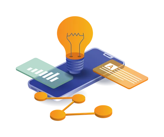 Information on smartphone data analysis ideas  Illustration