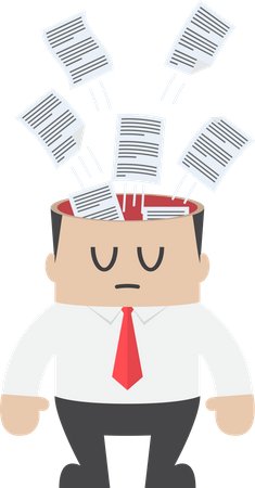 Information overload and data management  Illustration