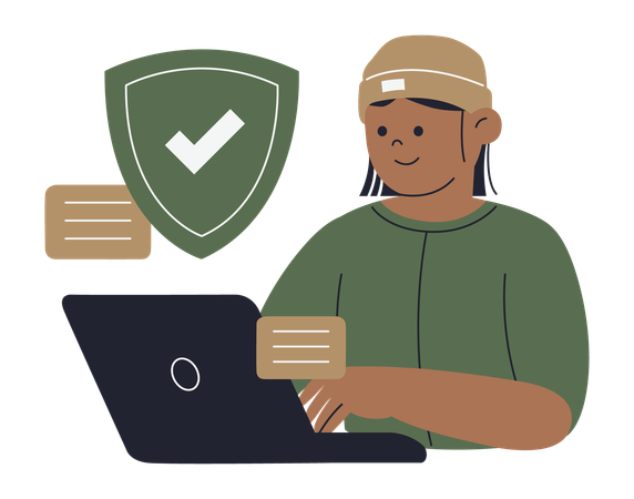 Information Security Analyst Illustration