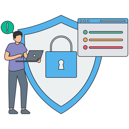 Information Security or Data protection  Illustration