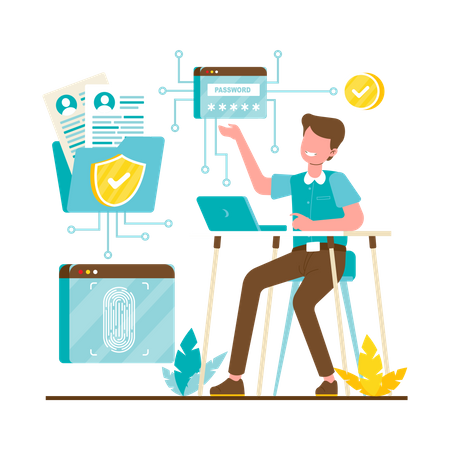 Informationssicherheit  Illustration