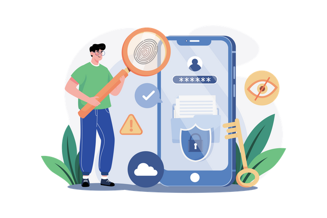 Informationssicherheitsanalyst  Illustration