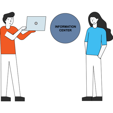 Informationszentrum  Illustration