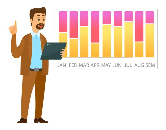 Informe anual de análisis del empresario  Ilustración