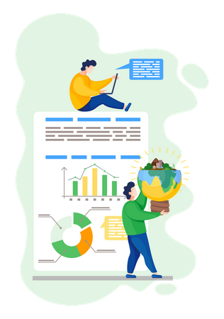 Informe de análisis del calentamiento global  Ilustración