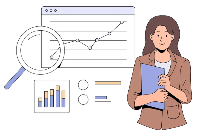 Informe de datos comerciales  Ilustración