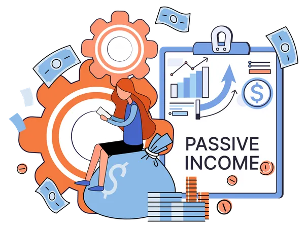Informe de ingresos pasivos  Ilustración