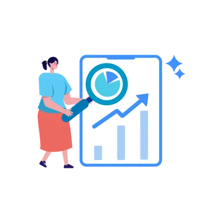 Informe de marketing en redes sociales  Ilustración