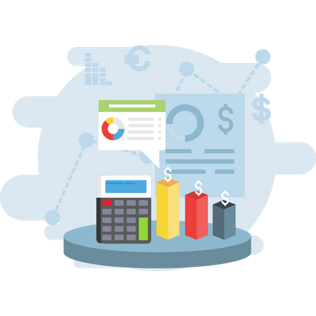 Informe financiero  Illustration