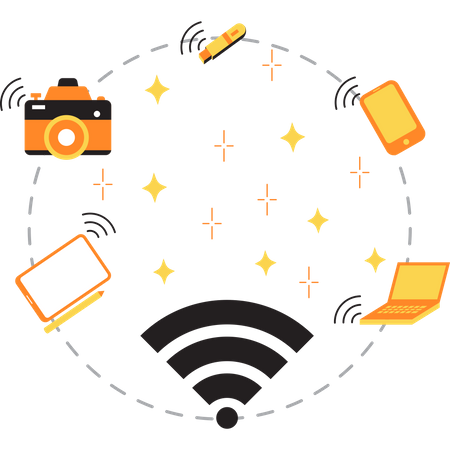 Infraestructura iot  Ilustración