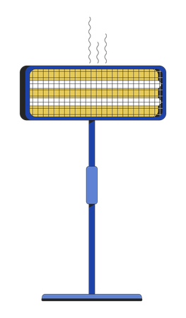 Infrared electric heater  Illustration