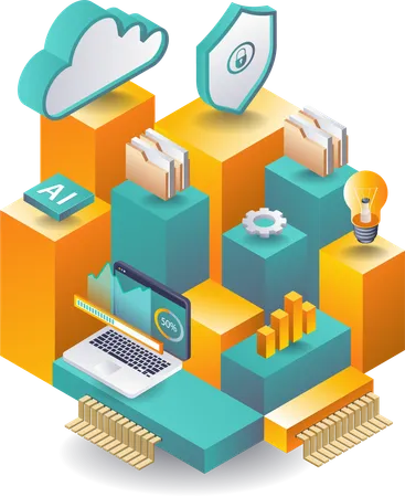 Infrastructure de cloud computing pour l'analyse des données  Illustration