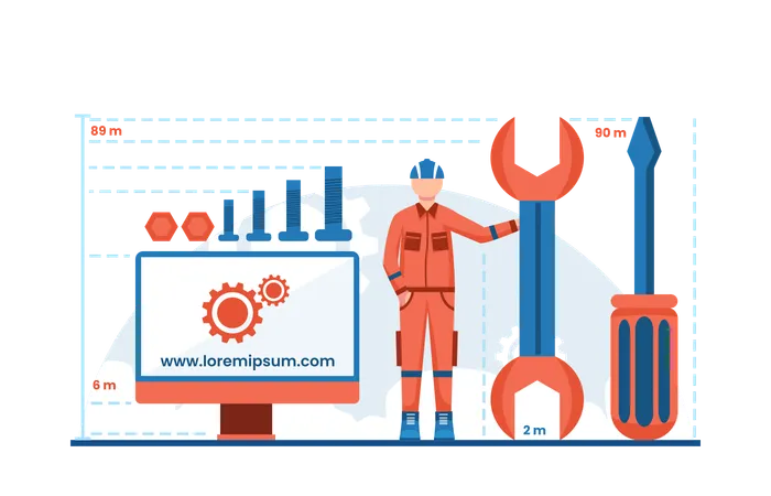 Technologie d'ingénierie  Illustration