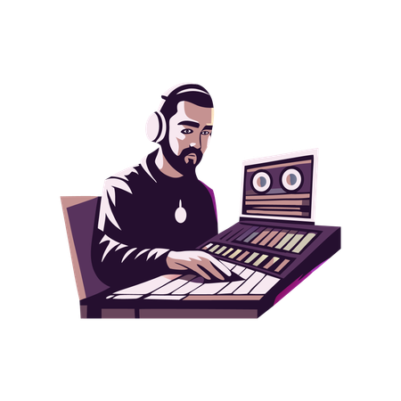 Ingeniero de audio  Ilustración