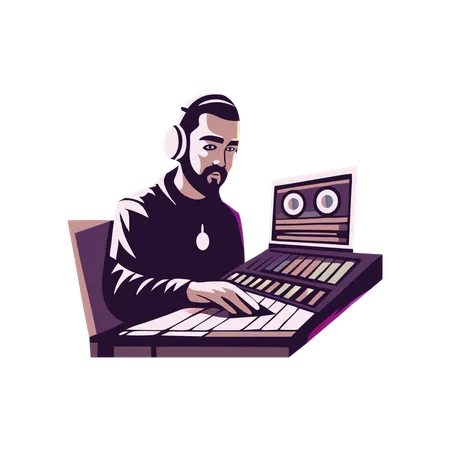 Ingeniero de audio  Ilustración