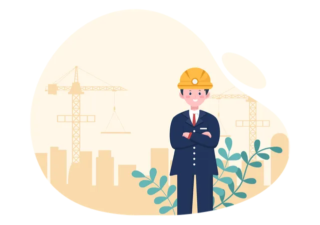 Ingeniero constructor  Ilustración