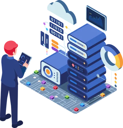 Ingeniero Monitoreo Centro Big Data  Ilustración