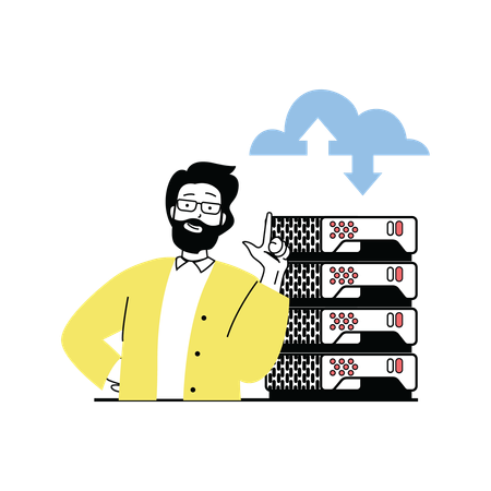 Ingénieur en cloud computing  Illustration