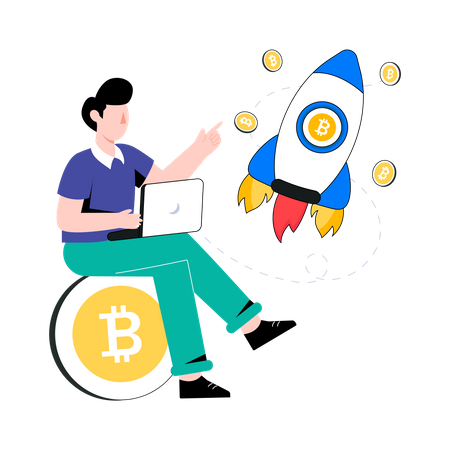 Inicialização de bitcoin  Ilustração
