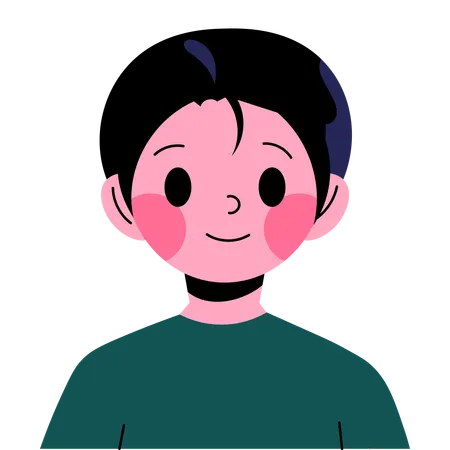 Garçon innocent souriant  Illustration
