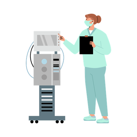 Innovación en el diagnóstico robótico: tecnología en la medicina automatizada clínica moderna  Ilustración