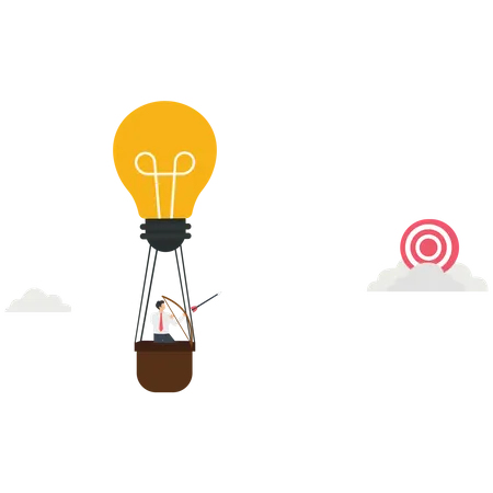 Innovation help business to business target  Illustration