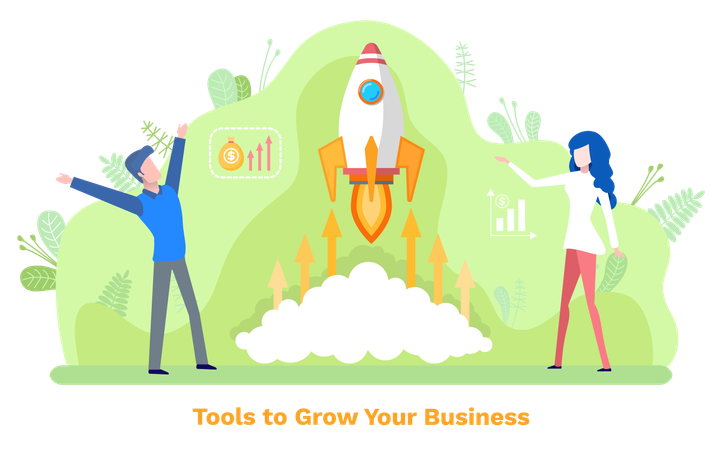 Innovation is tool to grow your business  Illustration