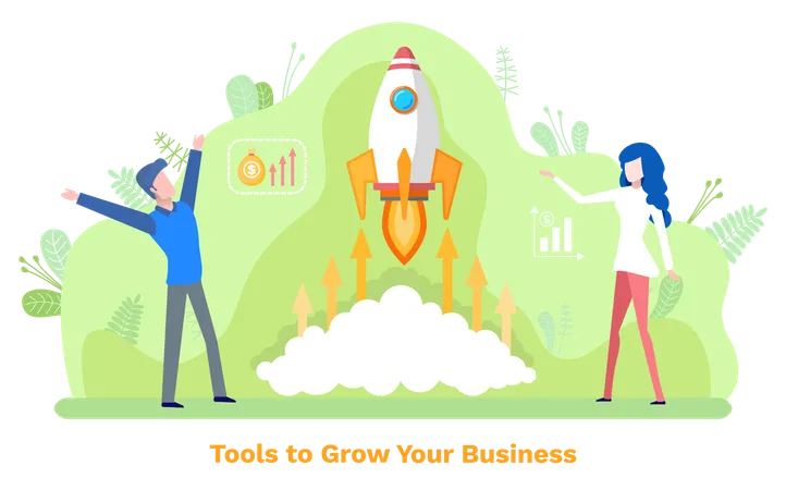 Innovation is tool to grow your business  Illustration