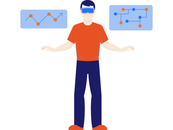 L'innovation en réalité virtuelle vue par un employé  Illustration