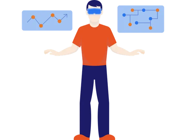 L'innovation en réalité virtuelle vue par un employé  Illustration