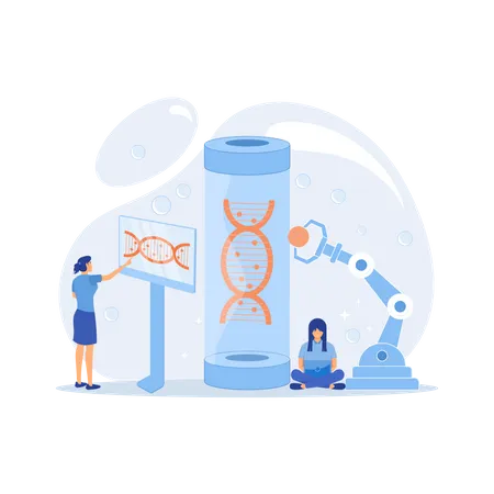 Innovative Biotechnologie  Illustration