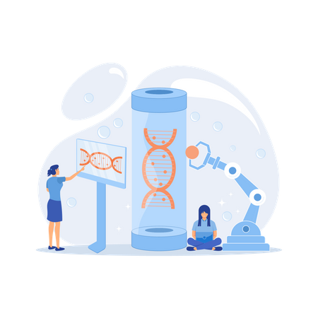 Innovative biotechnology Illustration