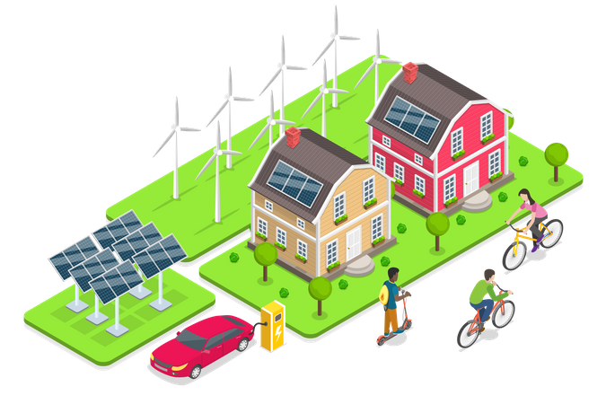 Innovative Green Technologies  Illustration