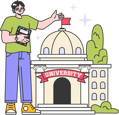 Inscription à l'université  Illustration